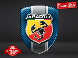 Fiat Abarth Emblèmes Auto Perso Design Max Stylé Pro Résistants